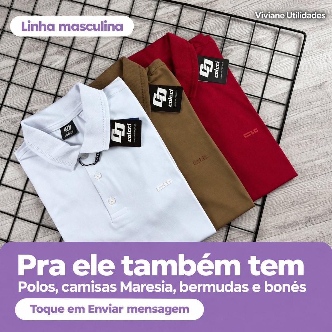 Pra ele também tem — linha masculina